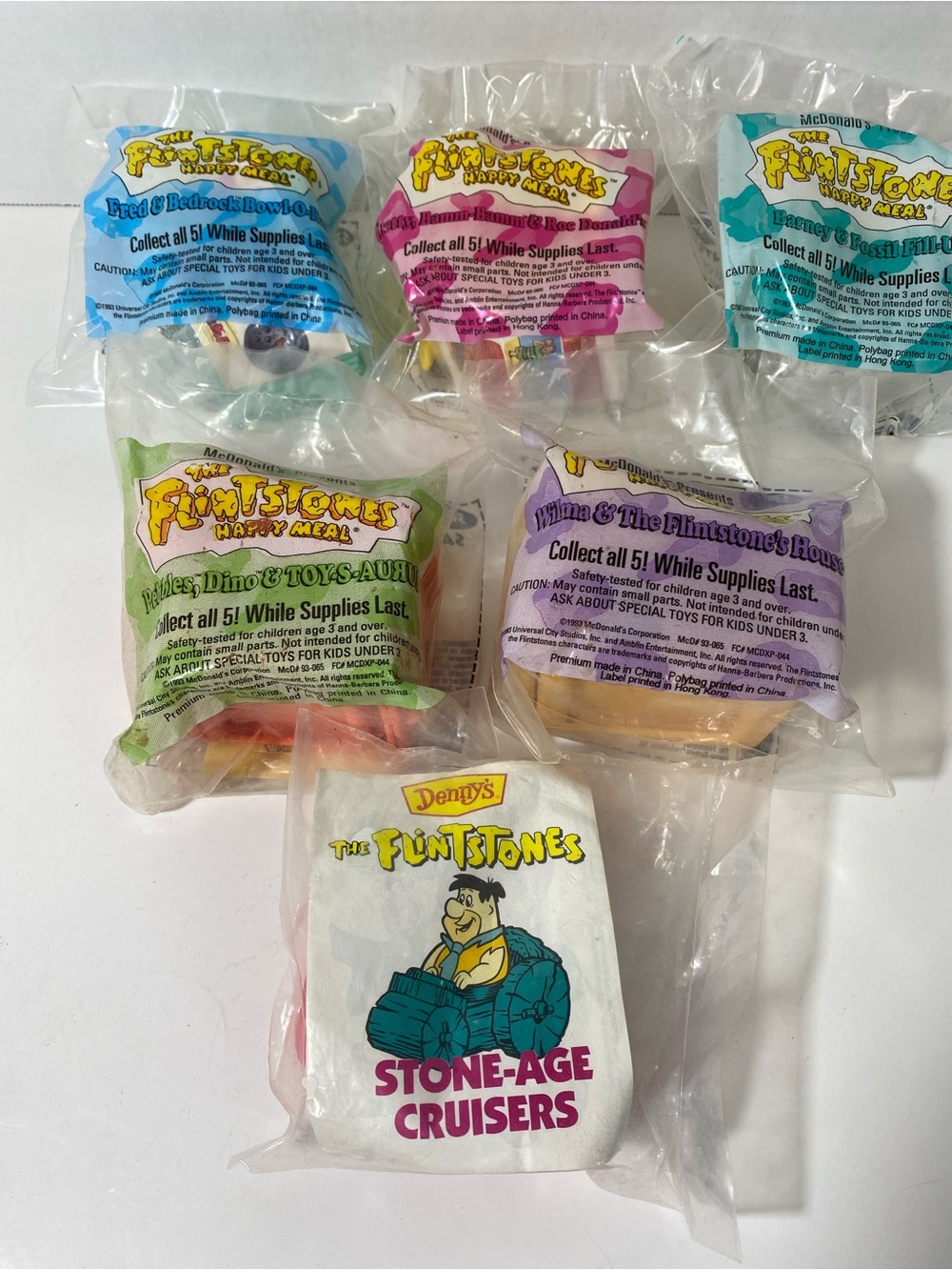 THE FLINTSTONES VINTAGE MCDONALD’S HAPPY MEAL 1993
